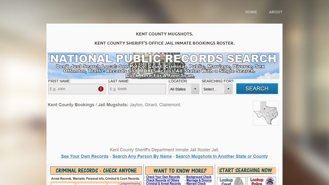 Kent County Mugshots TX: Arrest Jail Bookings & Sheriff Inmate Roster